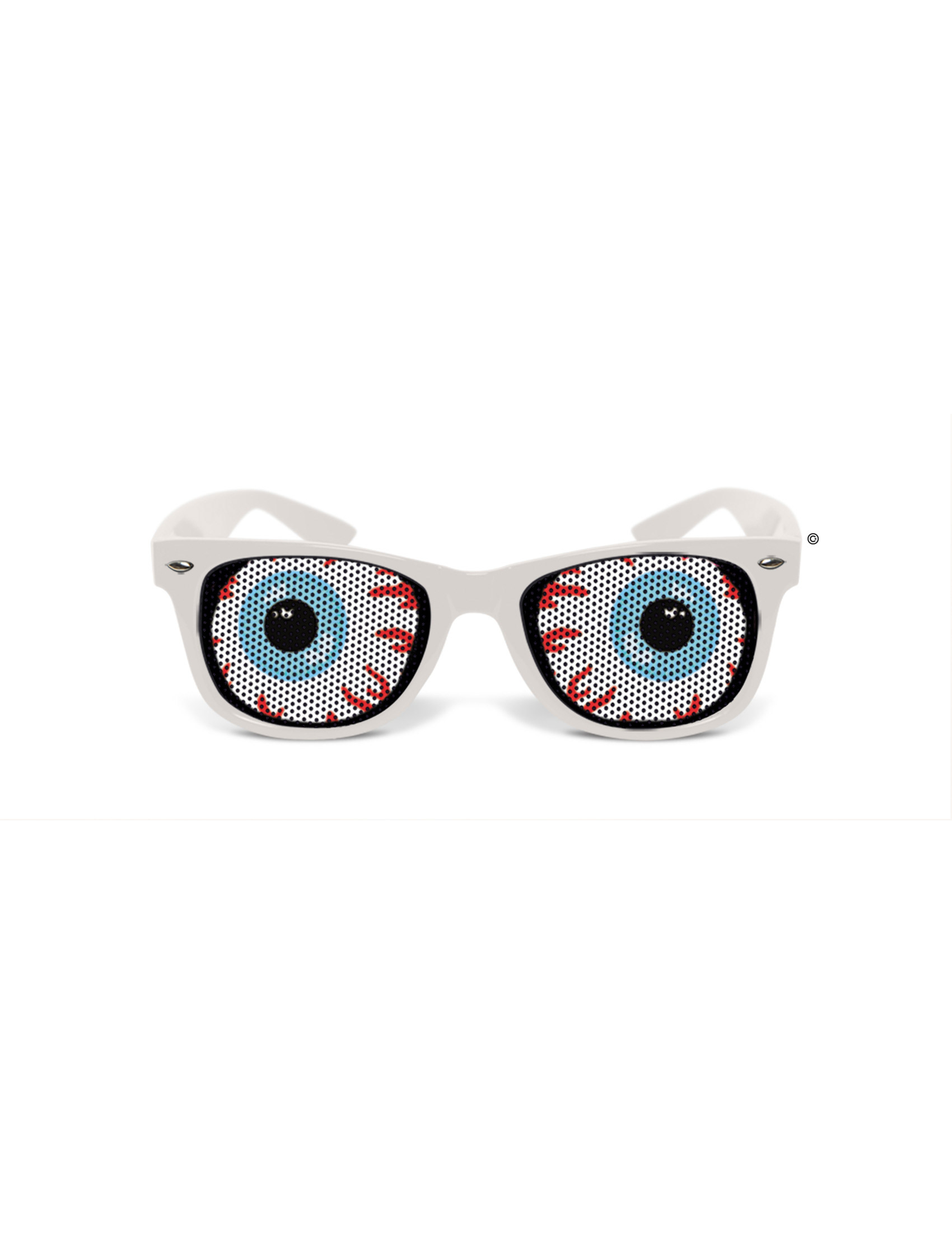 Lunettes humoristiques Mishka blanche