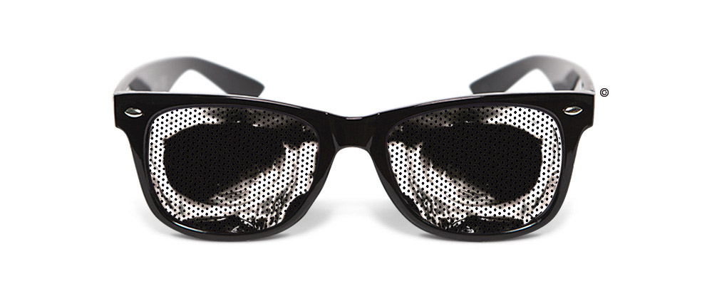 Lunettes humoristiques Skull