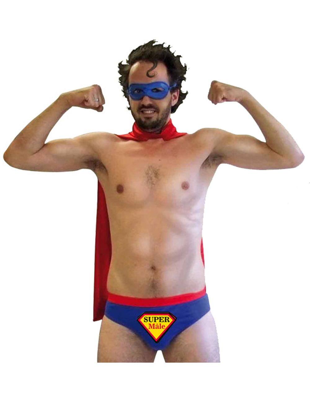 Déguisement humoristique Super Mâle homme