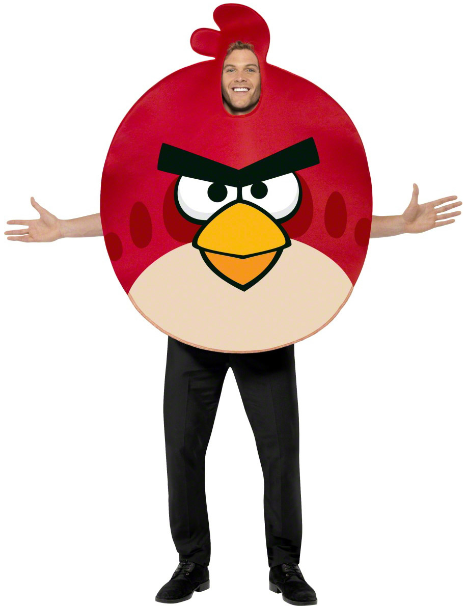 Déguisement  Angry Birds homme oiseau rouge