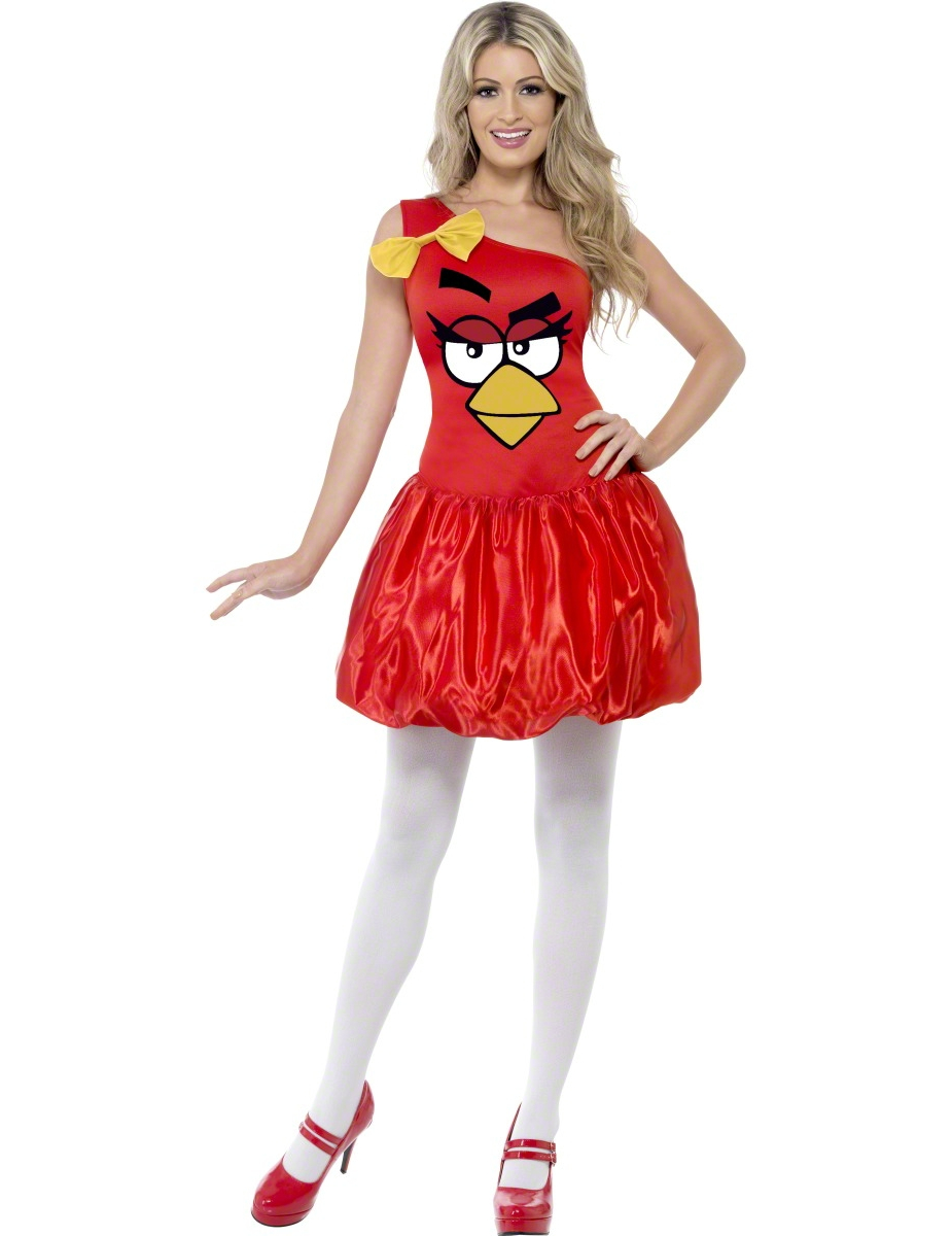 Déguisement  Angry Birds femme oiseau rouge