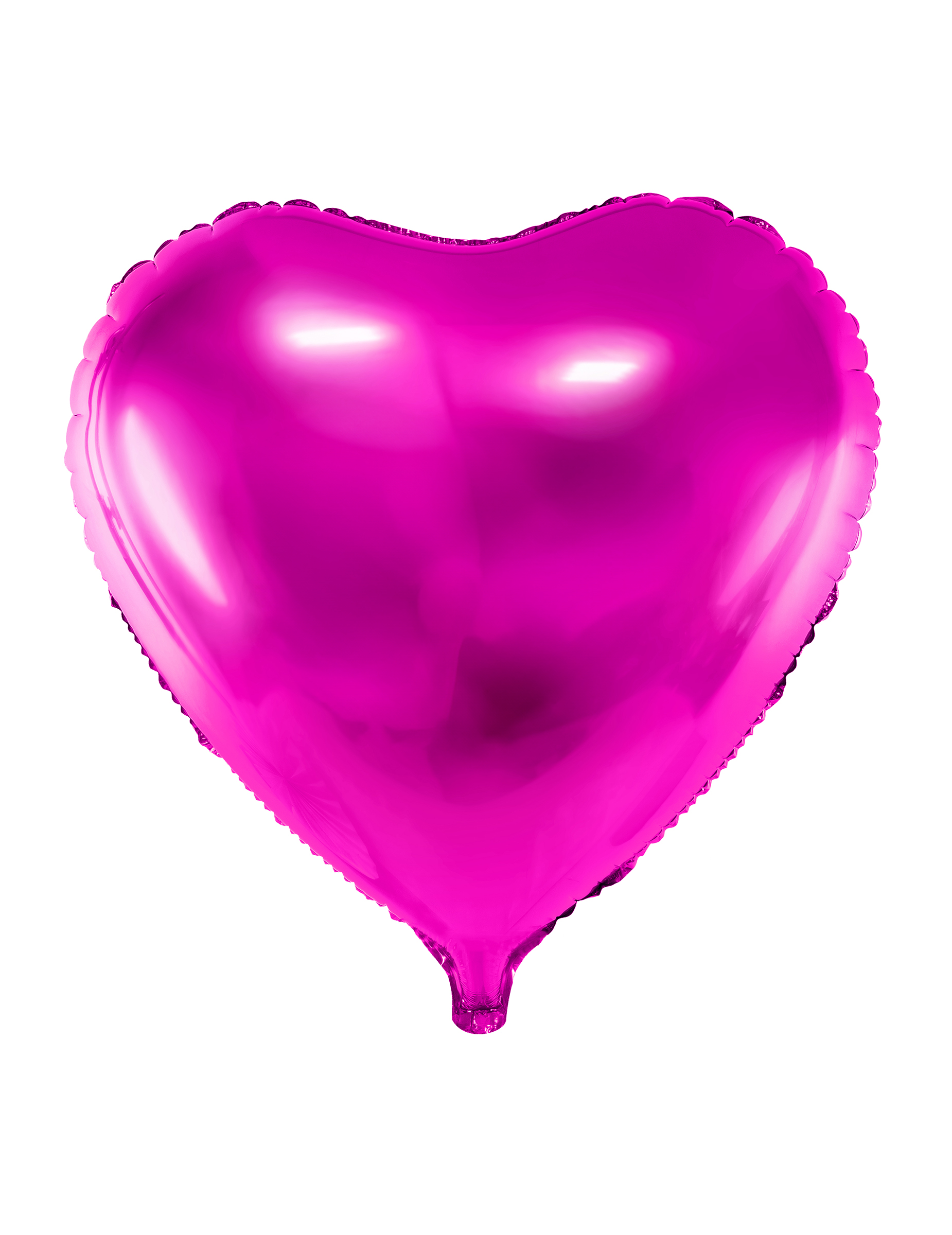 Ballon coeur rose brillant de 45 cm