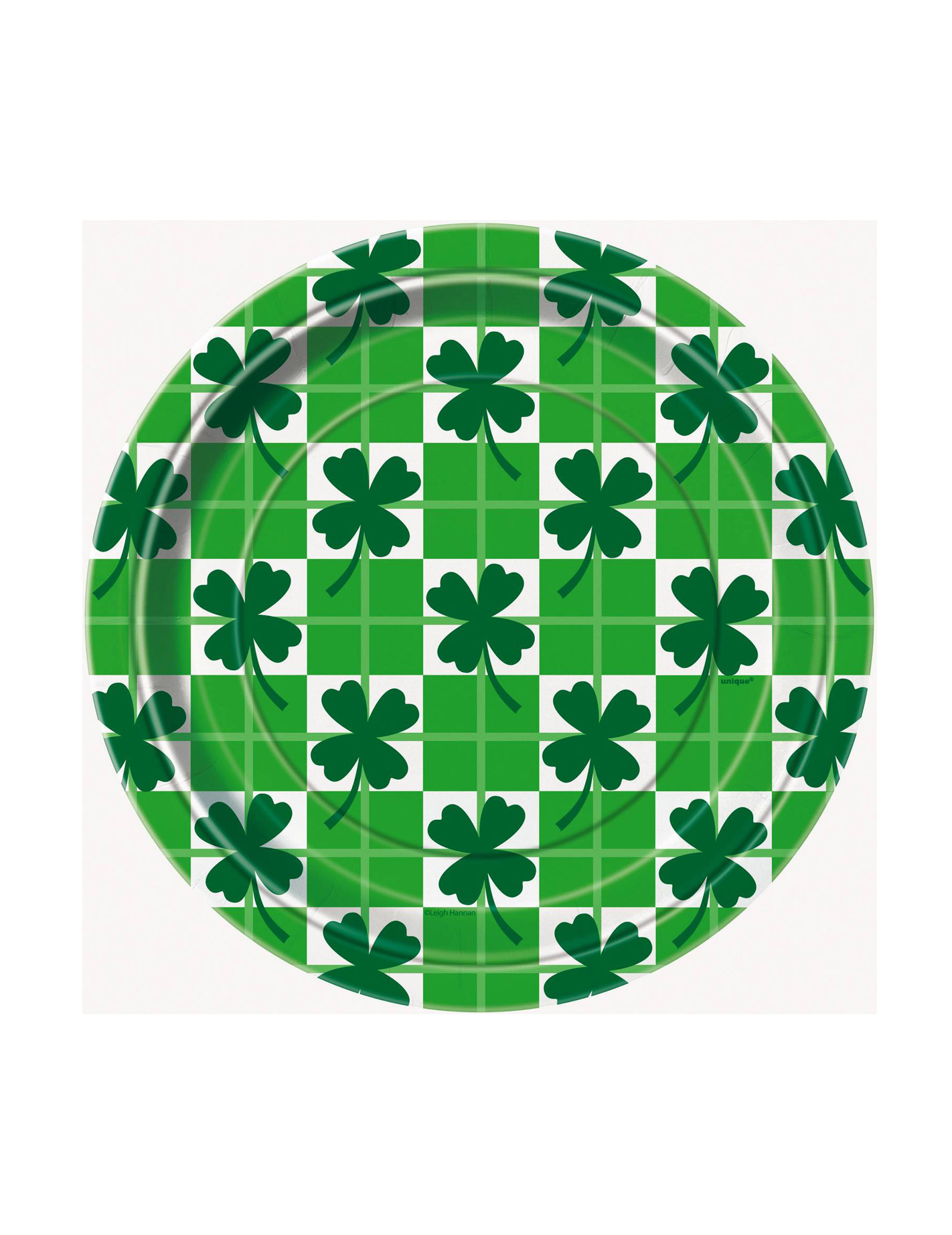 8 Petites assiettes en carton Saint-Patrick 18 cm