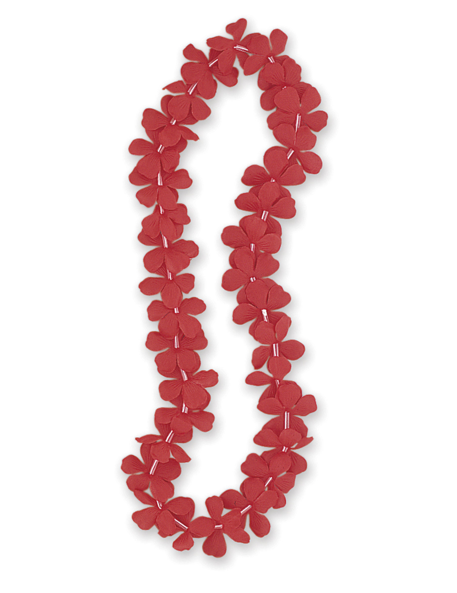 Collier Hawaï rouge 101 cm