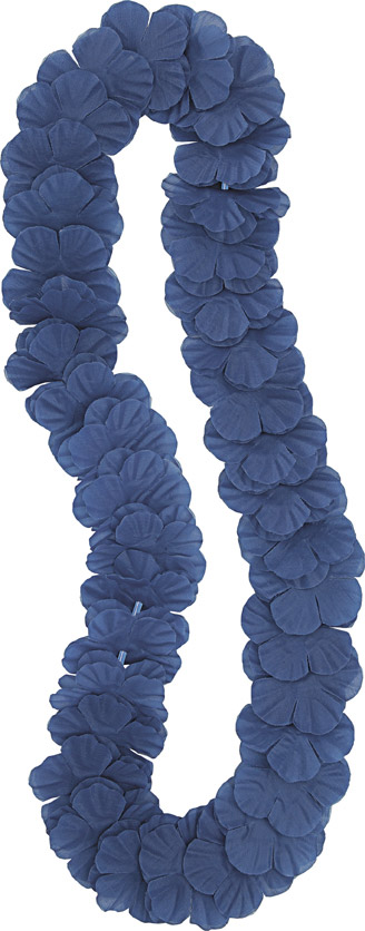Collier Hawaï bleu 106 cm