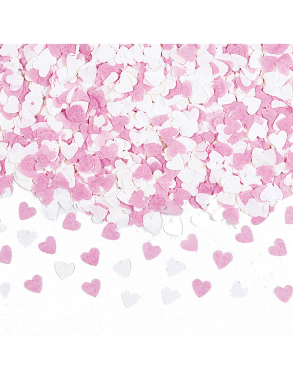 Confettis papier coeurs
