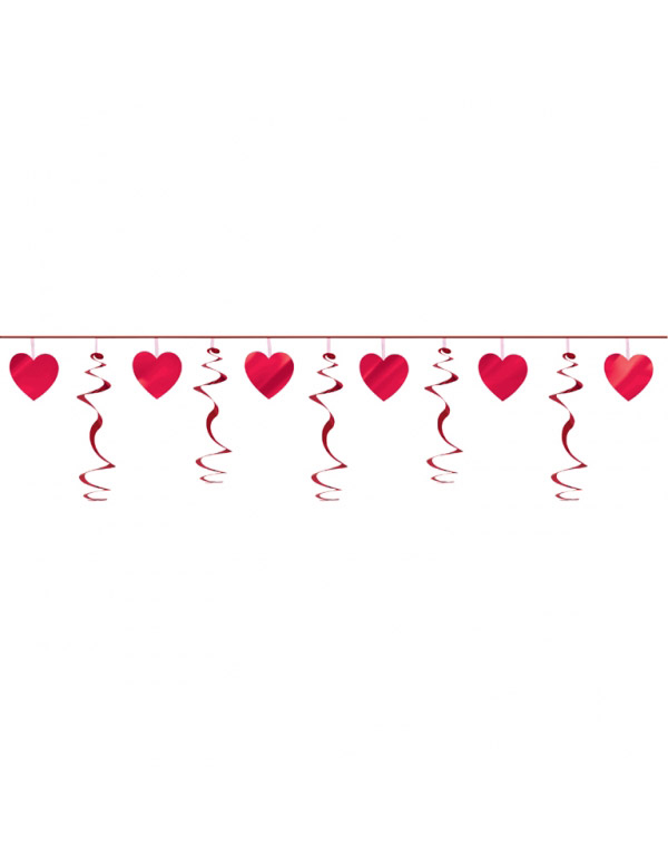 Guirlande coeurs Saint Valentin