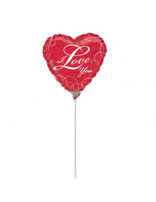 Ballon aluminium I love You Saint Valentin