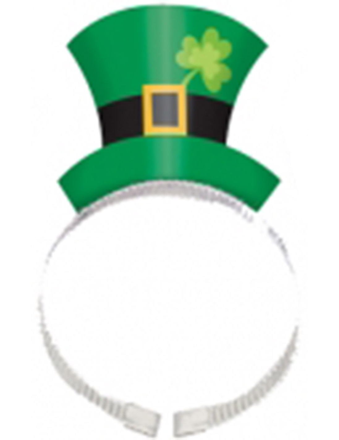 Serre-tête chapeau vert foncé trèfle Saint-Patrick