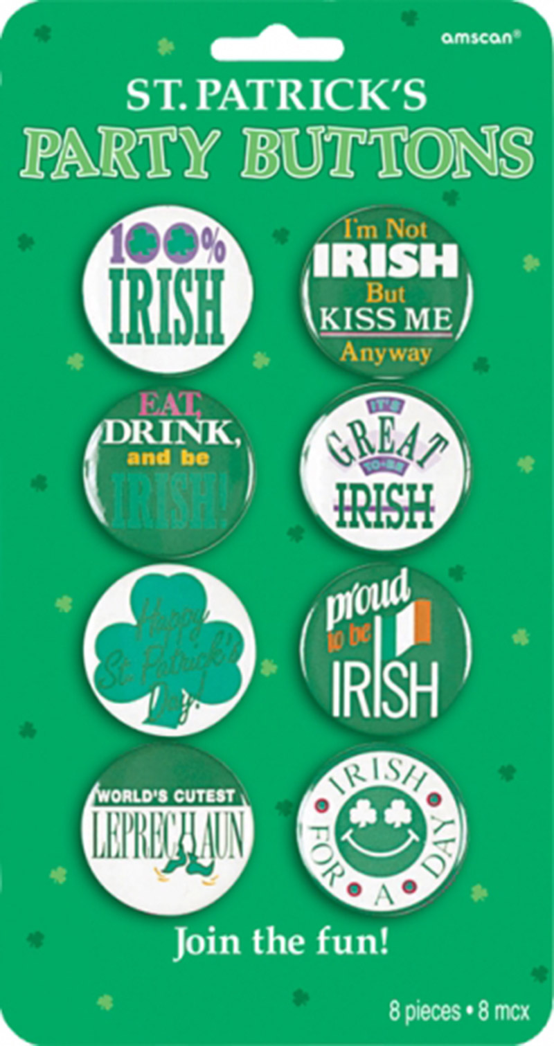 Badges humoristiques irlandais Saint-Patrick
