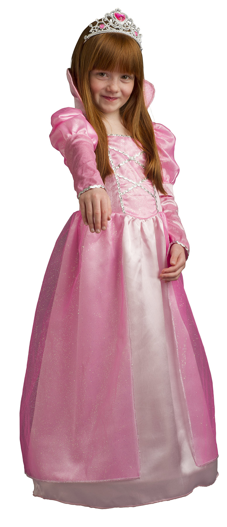 Déguisement princesse victoria rose fille luxe