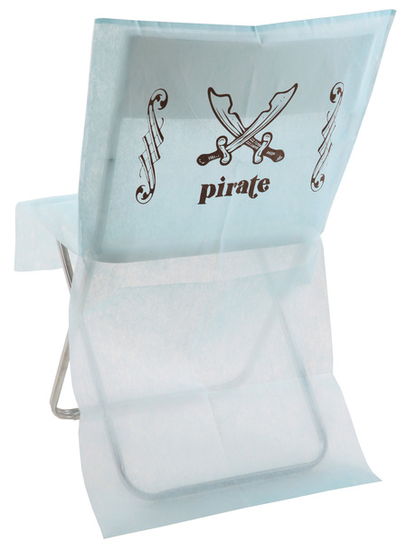 6 housses de chaises bleu clair pirate