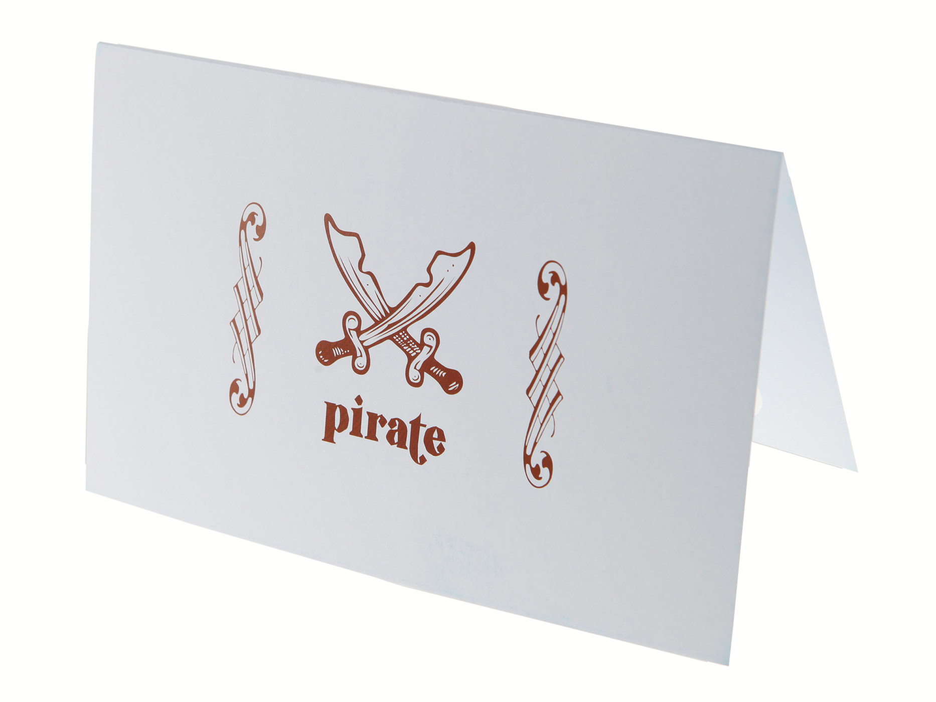 6 cartes pirate bleu ciel