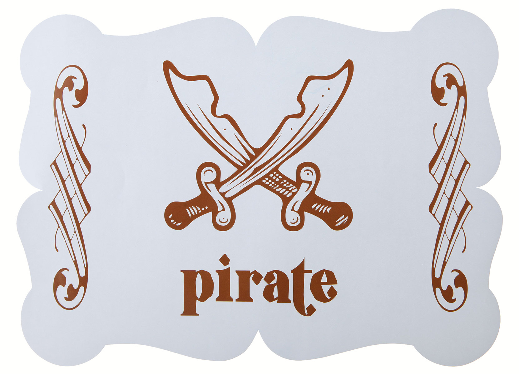Sets de table pirate bleu clair