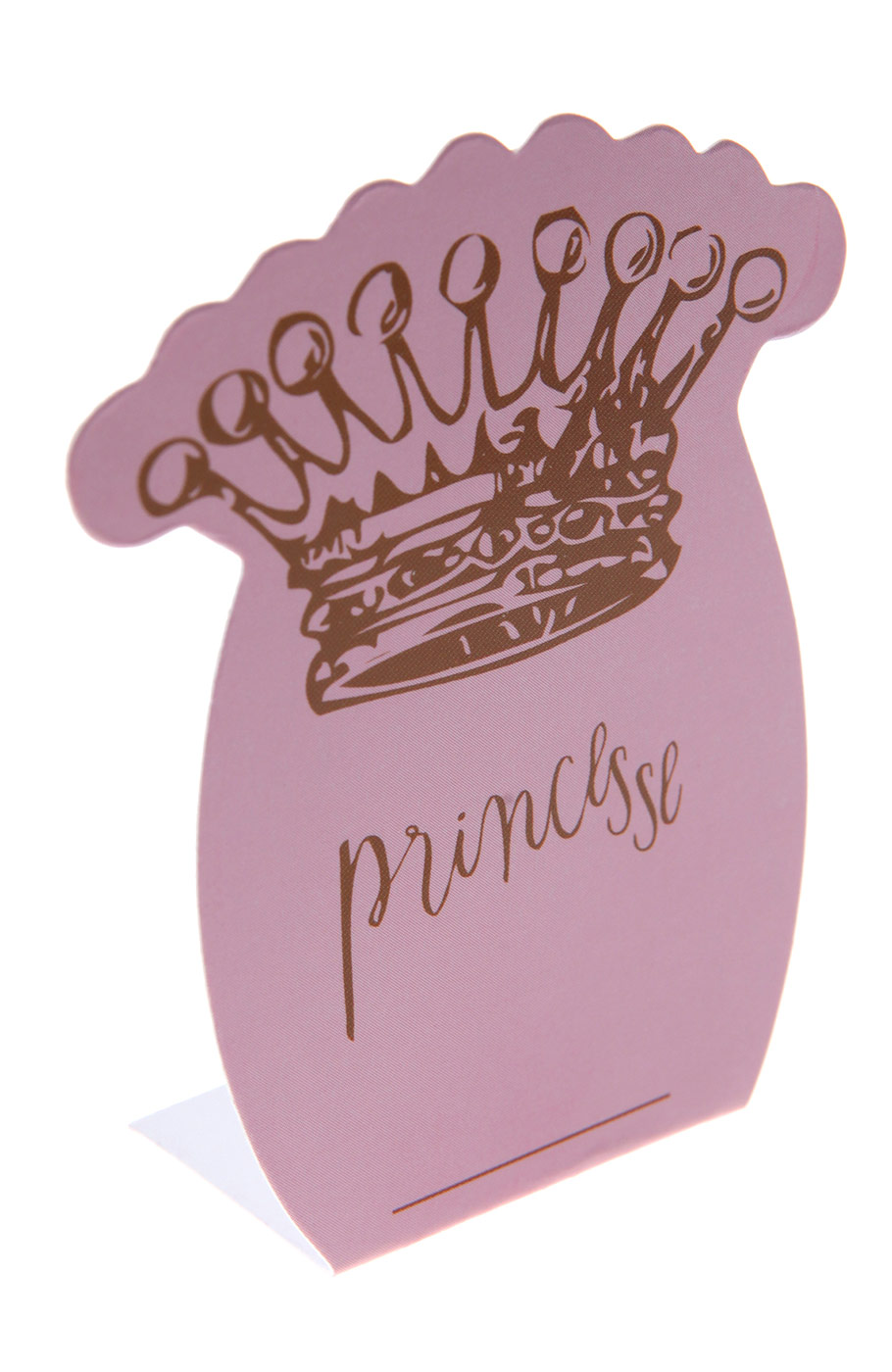 6 Marque-places princesse rose