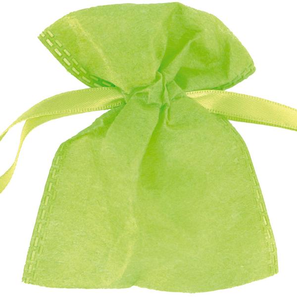 6 sachets intissés verts