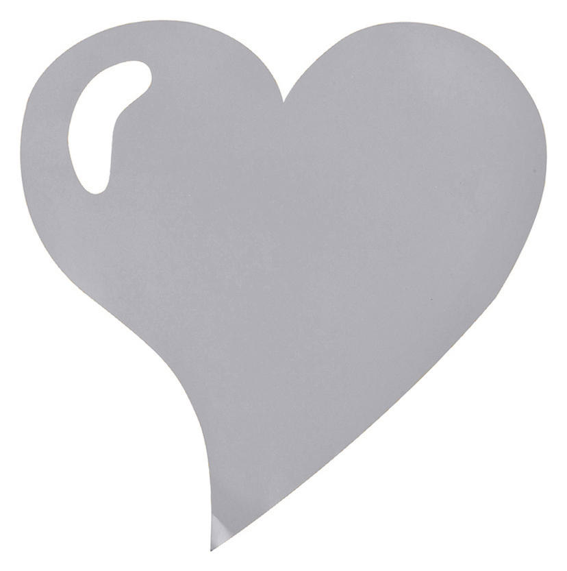 4 Sets de table coeur brillant argent