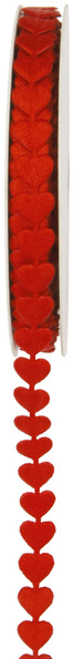 Ruban coeurs rouges
