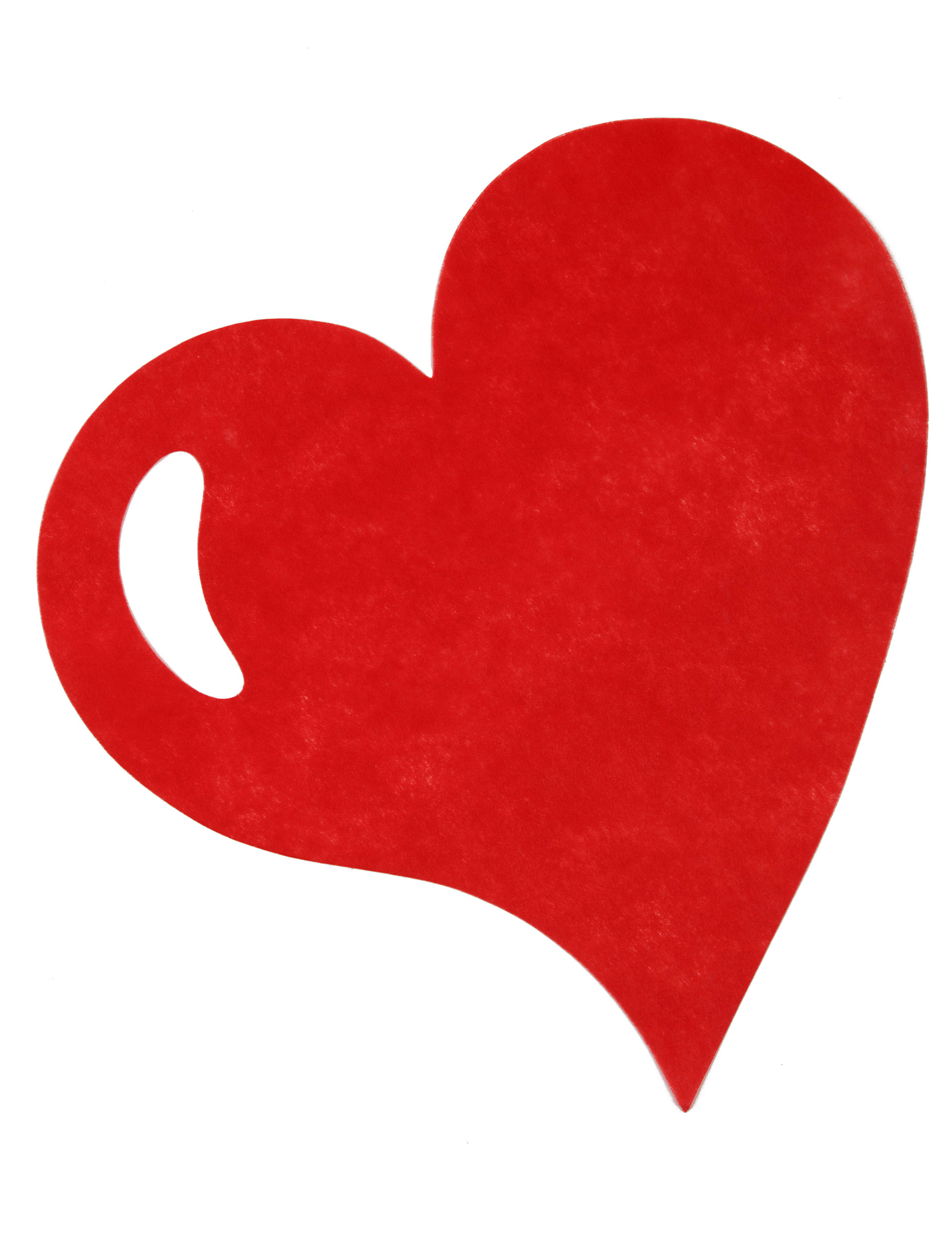 50 sets de table coeur rouge 38 cm en polyester