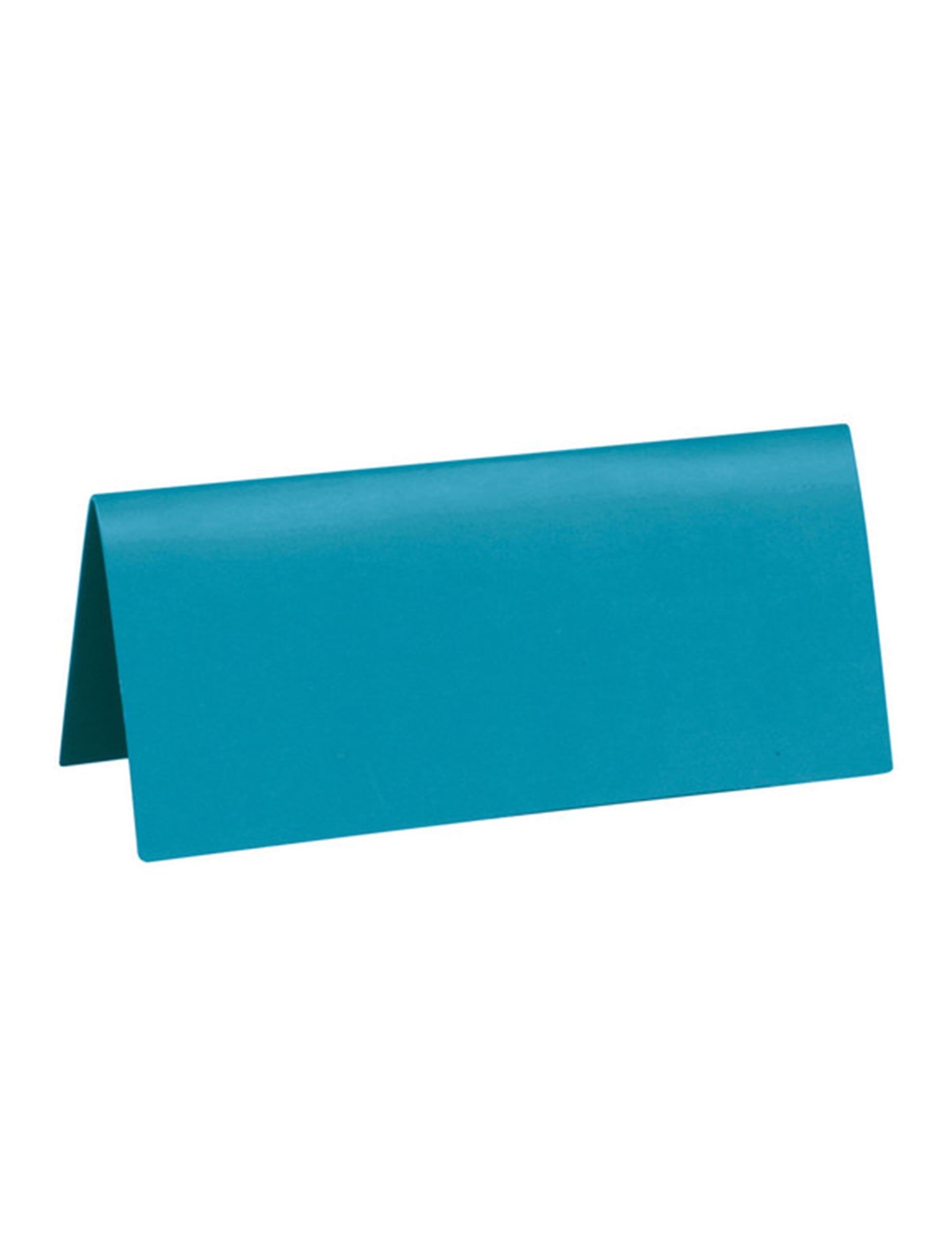 10 Marque-places rectangulaires turquoises 3 x 7 cm