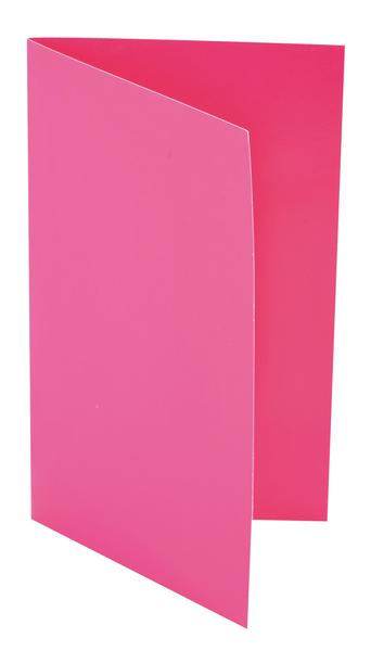 10 cartes unies fuchsia