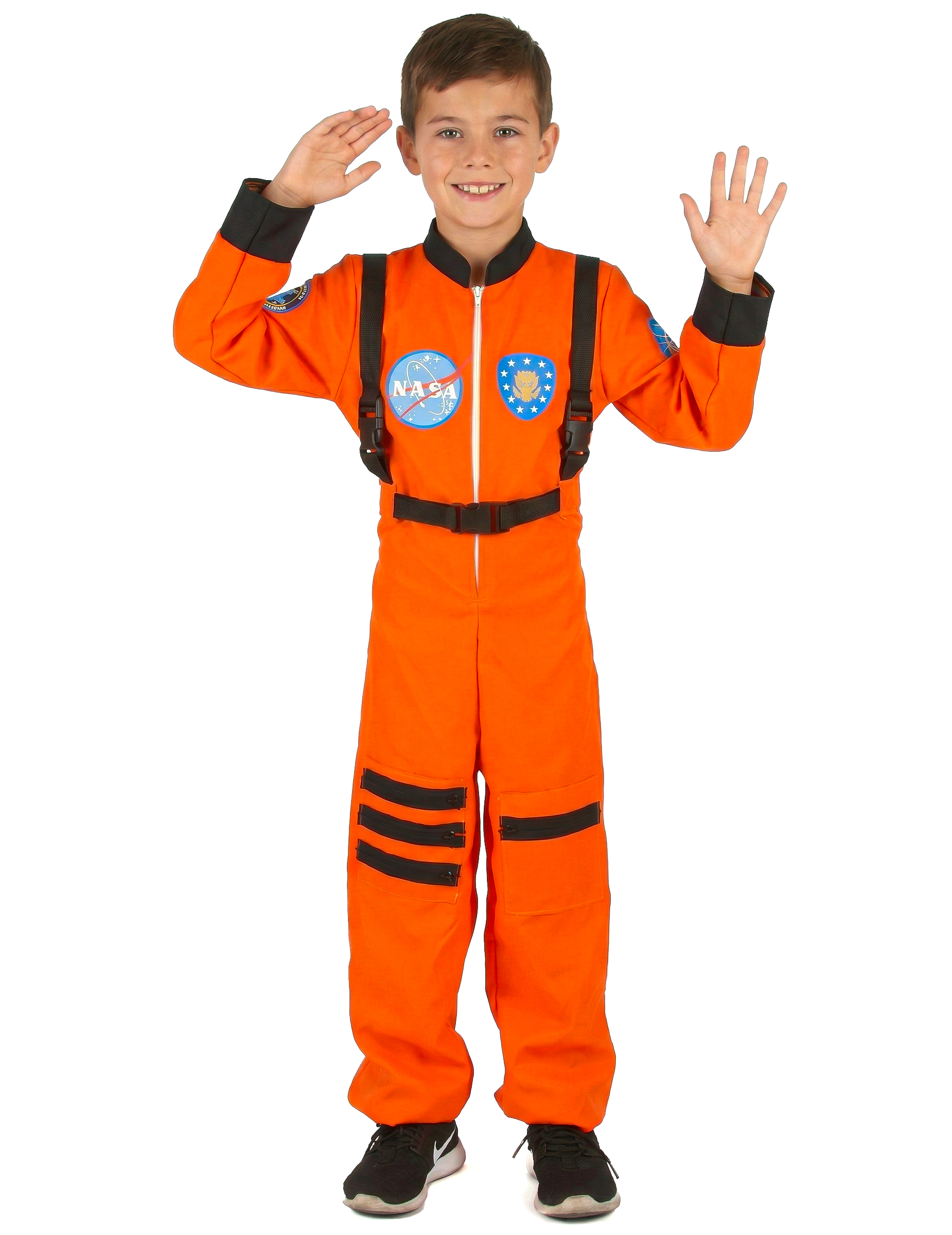 Déguisement astronaute orange garçon