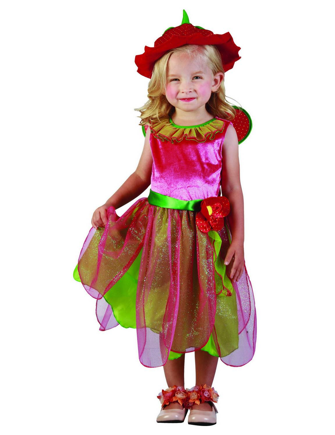 Déguisement fée fille fruits rouges