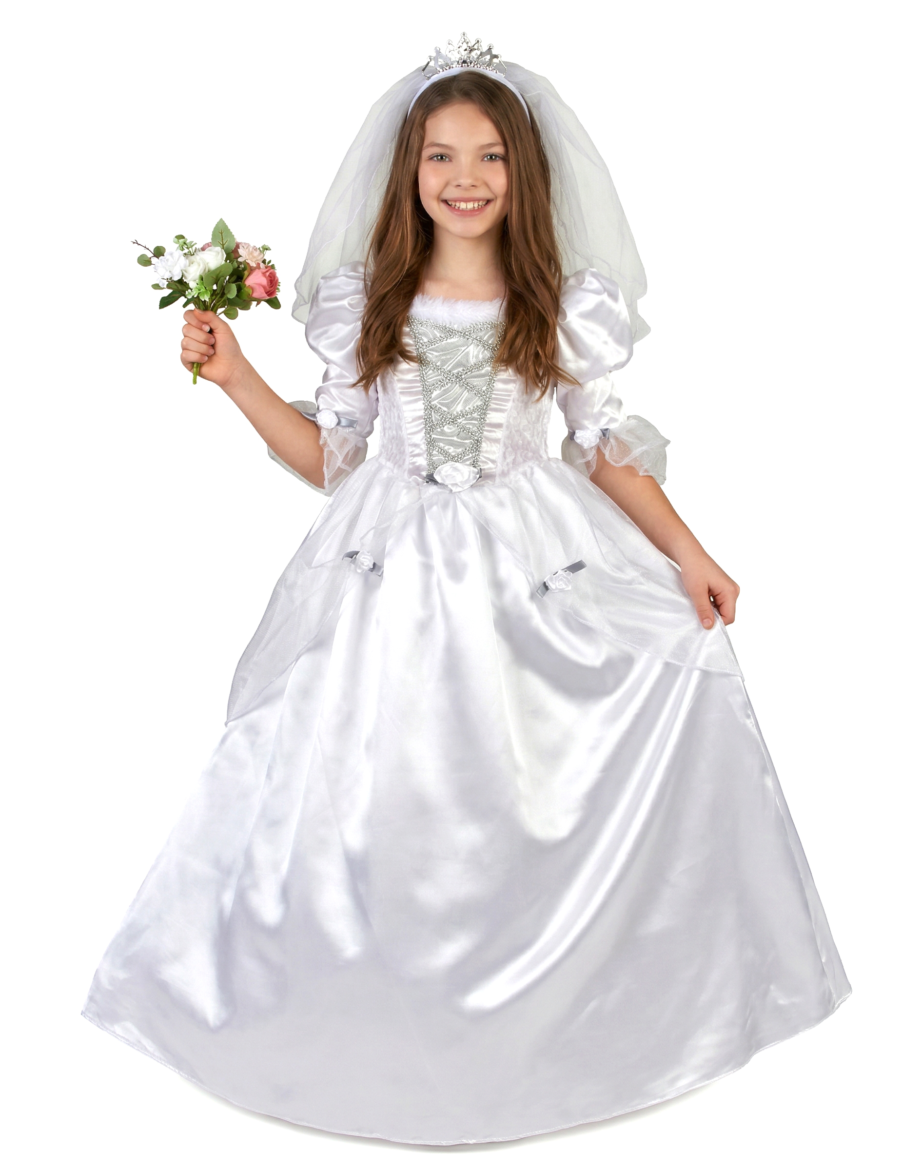 Déguisement mariée fille avec voile