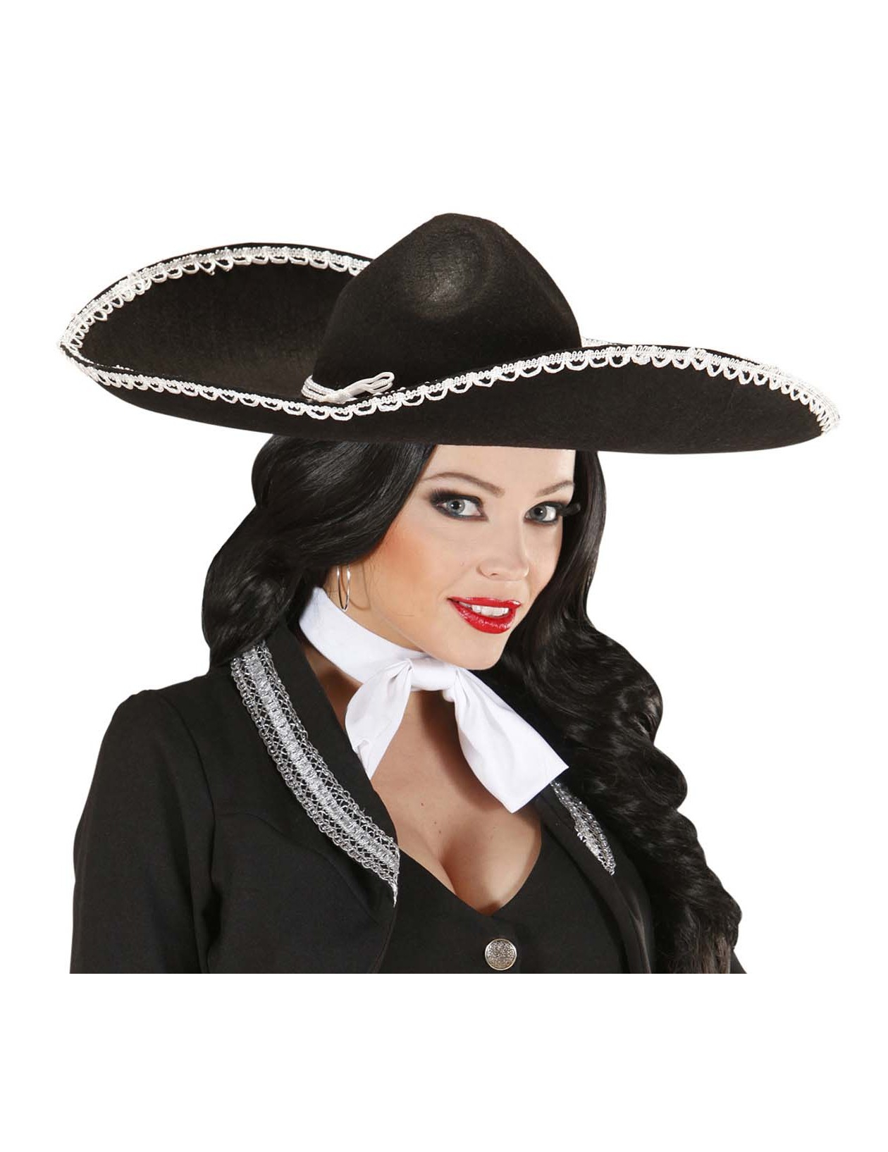 Sombrero noir mexicain adulte