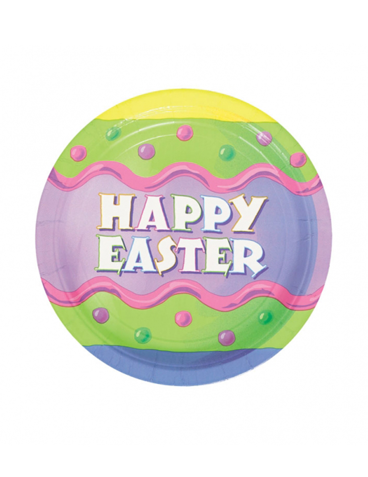 8 Assiettes à dessert  Happy Easter Pâques 18 cm