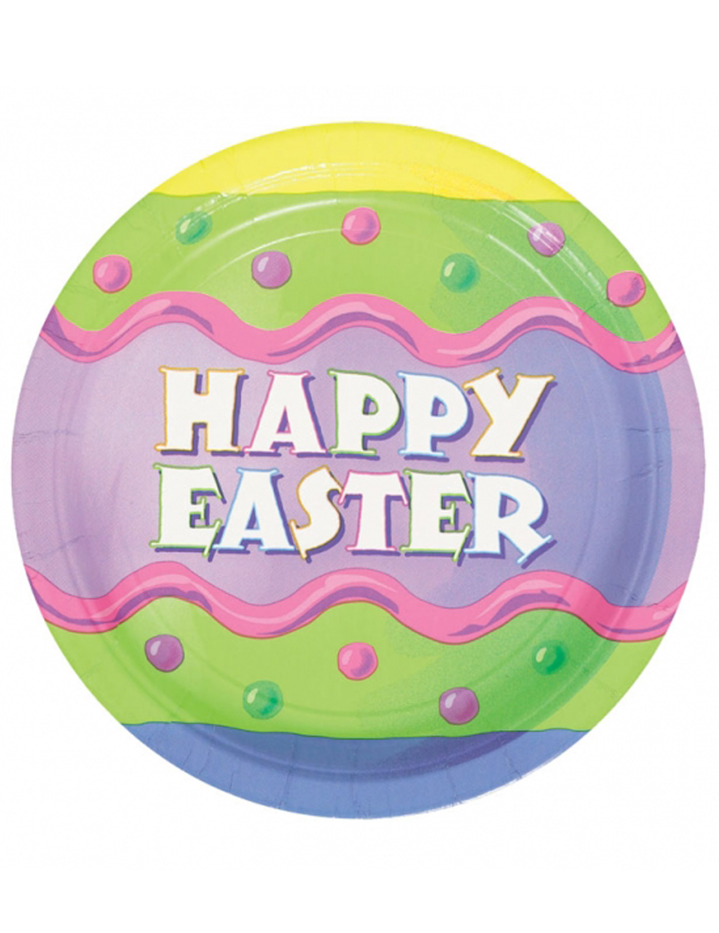 8 Assiettes Happy Easter Pâques 23 cm