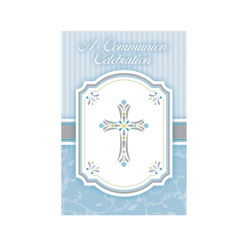 20 Cartes d'invitation Communion garçon