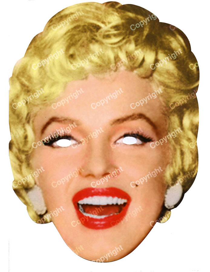 Masque carton Marilyn Monroe