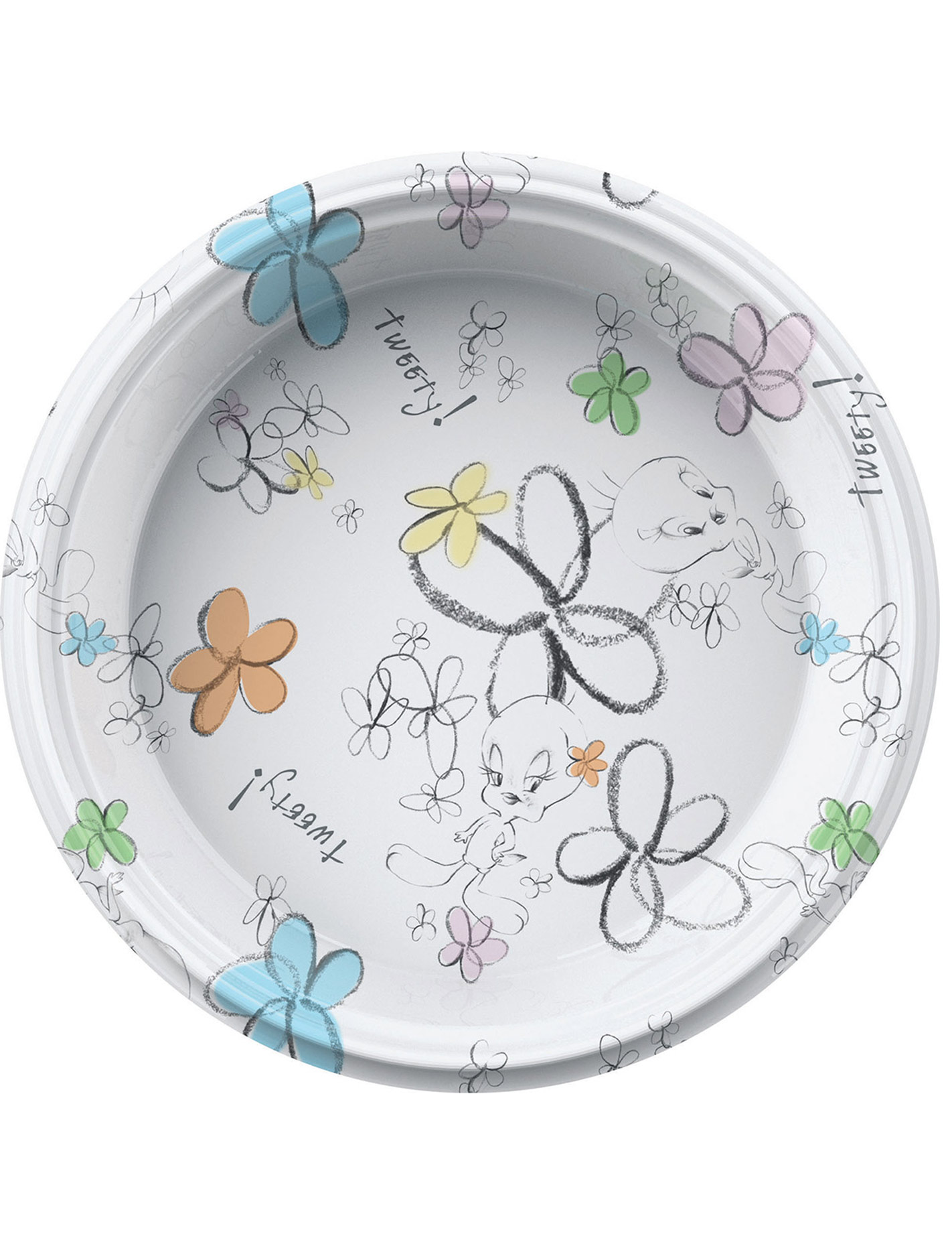 8 Assiettes plastique Titi Flower