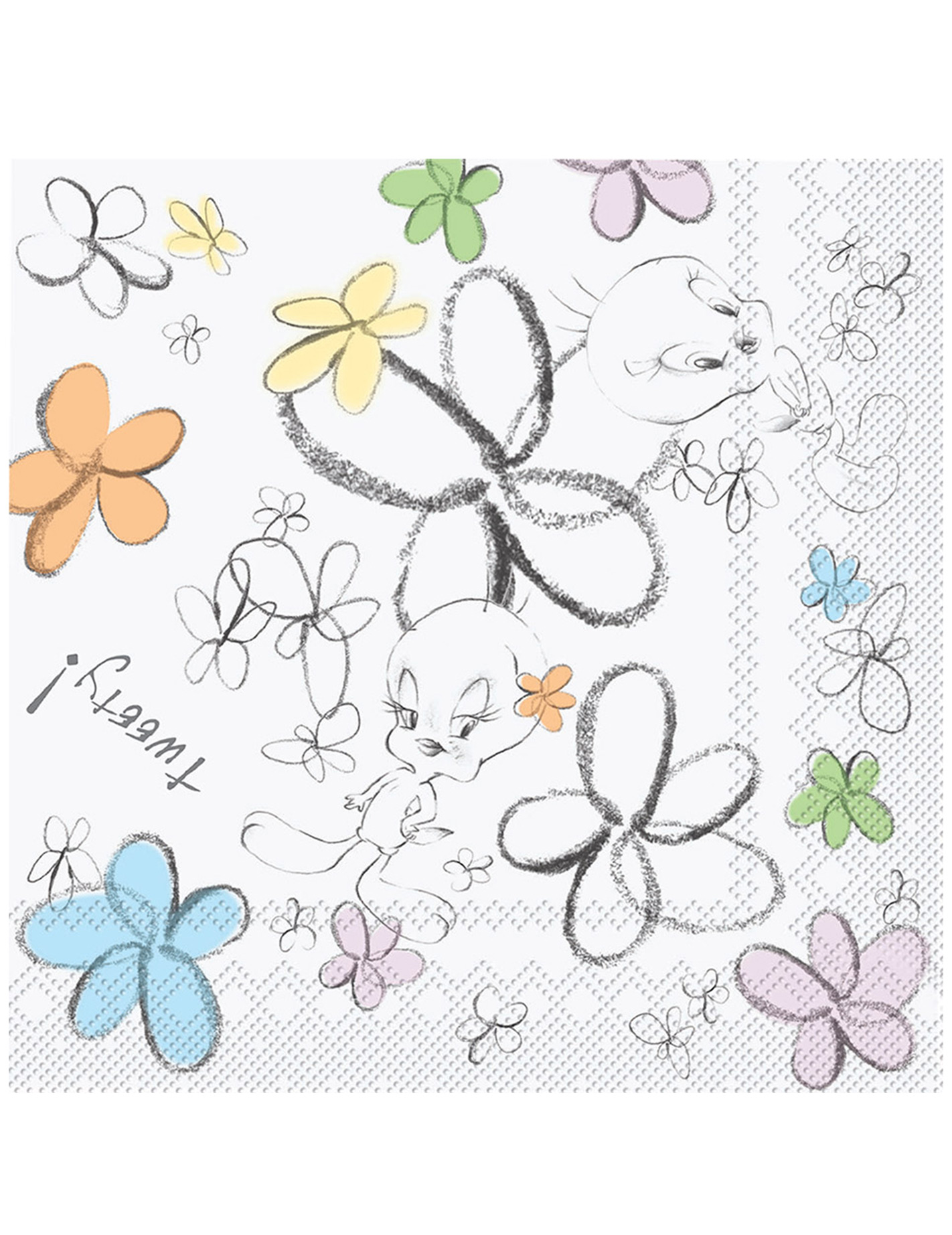20 Serviettes en papier Titi Flower 33 x 33 cm