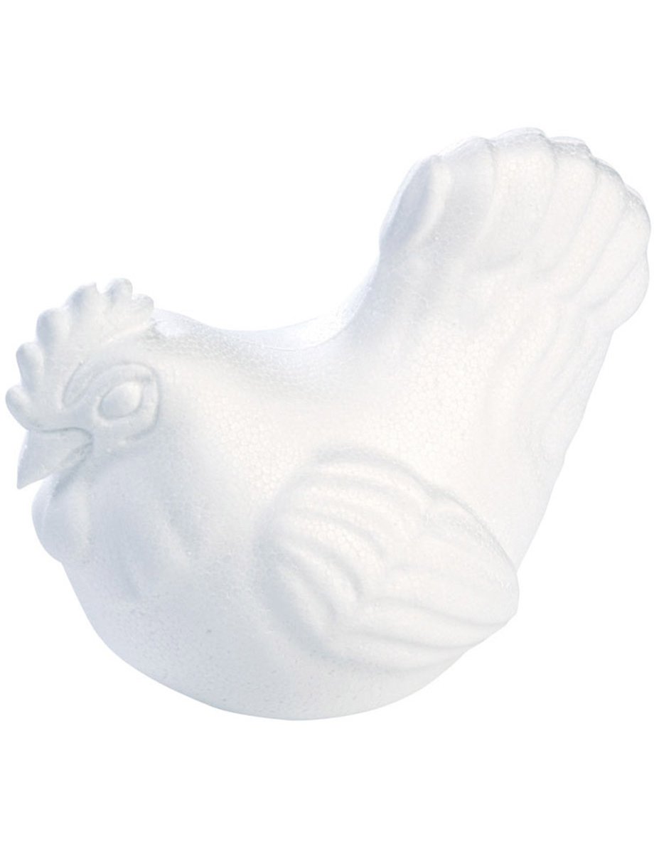 Poule en polystyrène