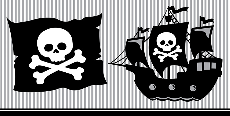 Nappe plastique Pirate Party