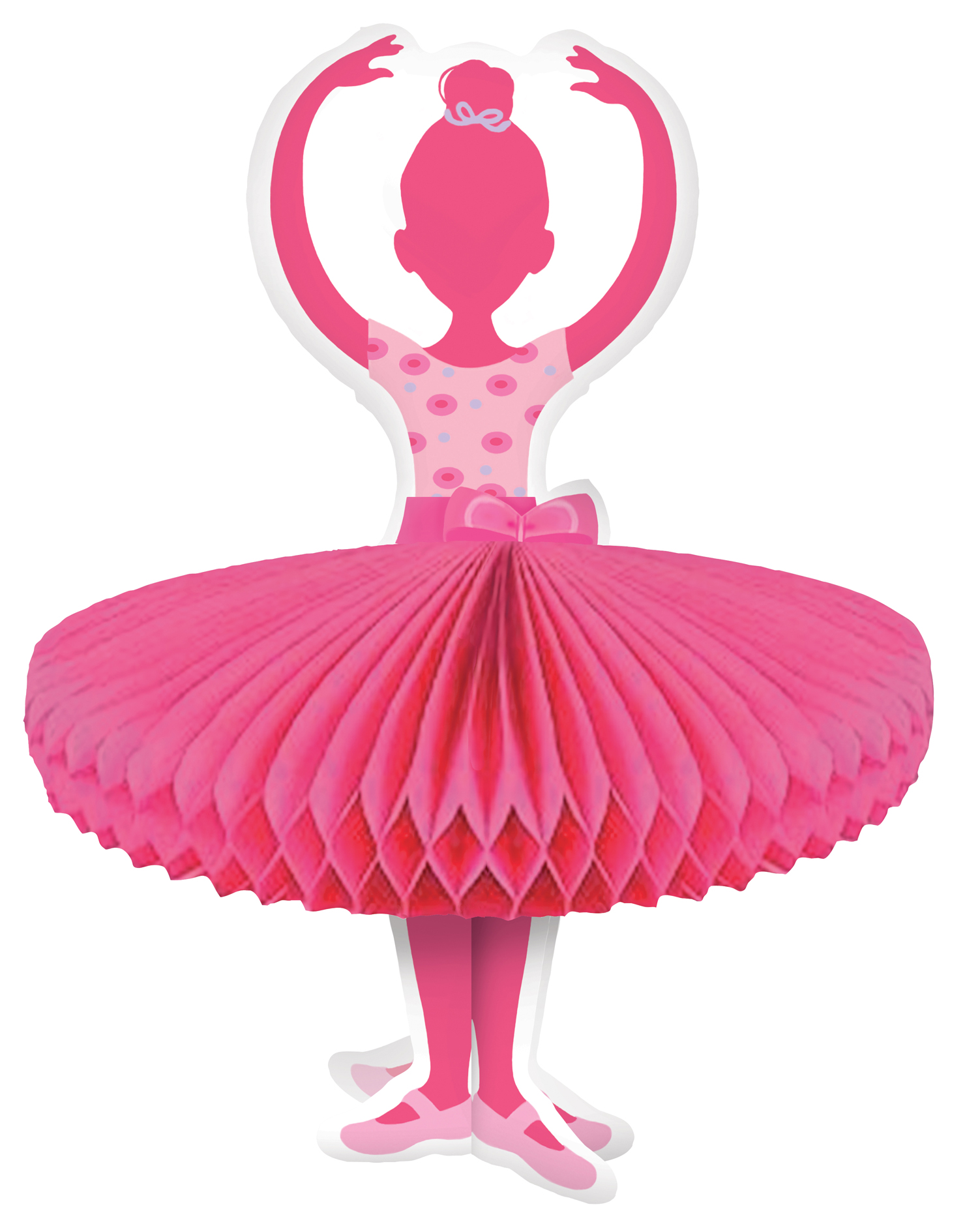 Centre de table cartonné Danseuse Ballerine