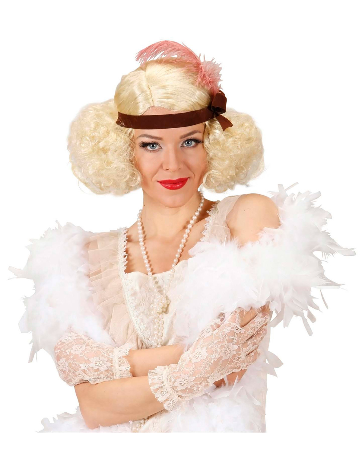 Perruque charleston blonde femme