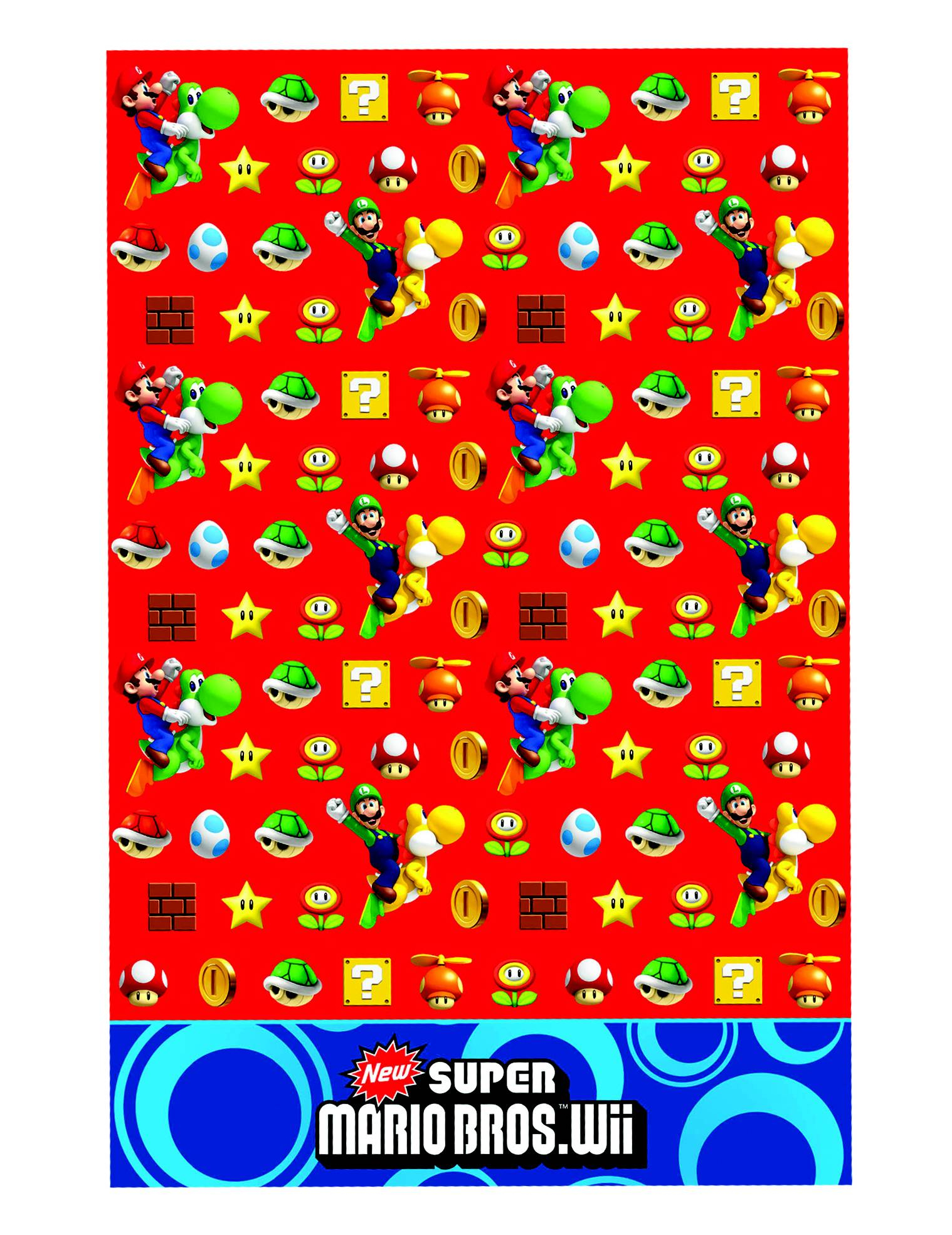 Nappe plastique Mario Bros
