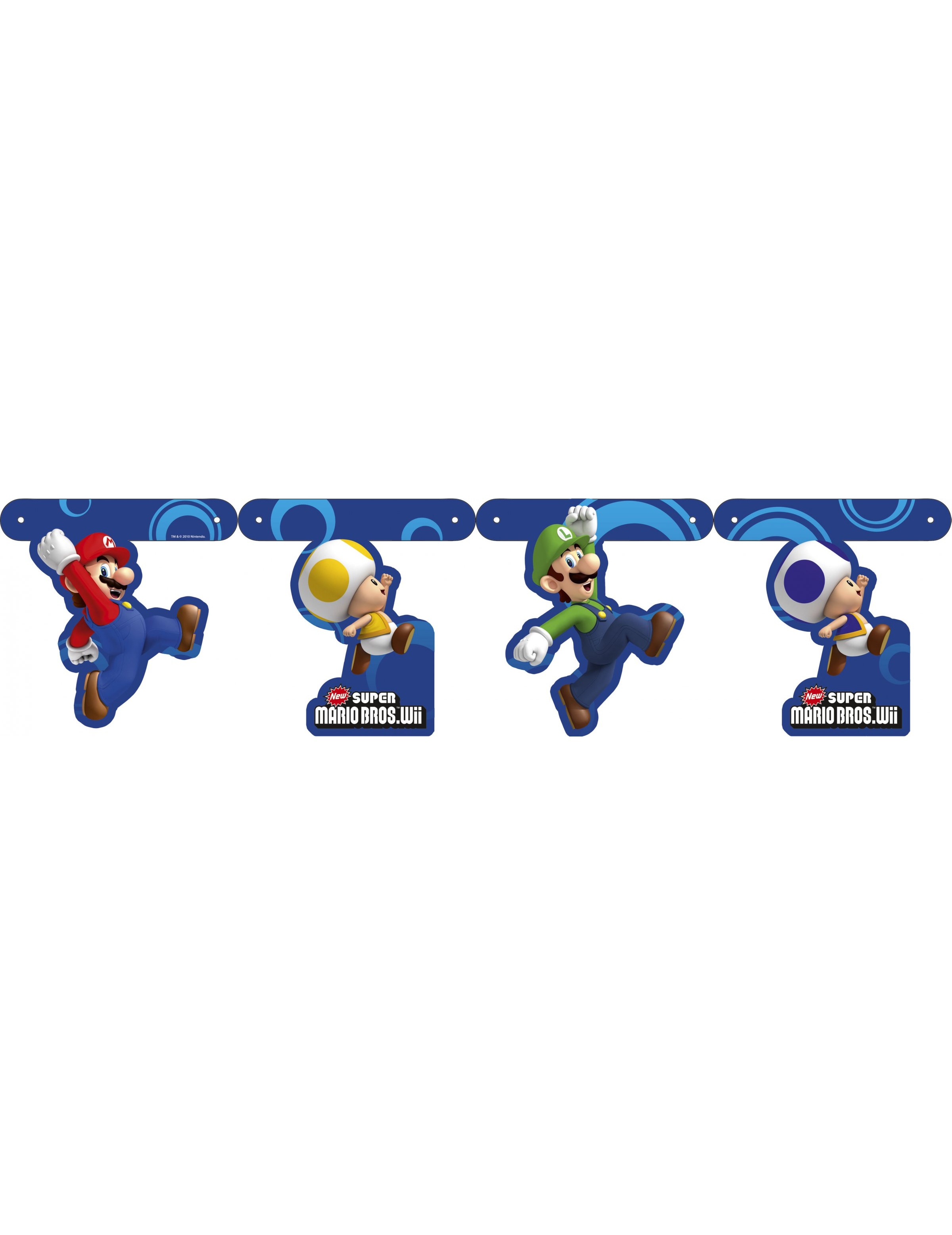 Guirlande papier Mario Bros