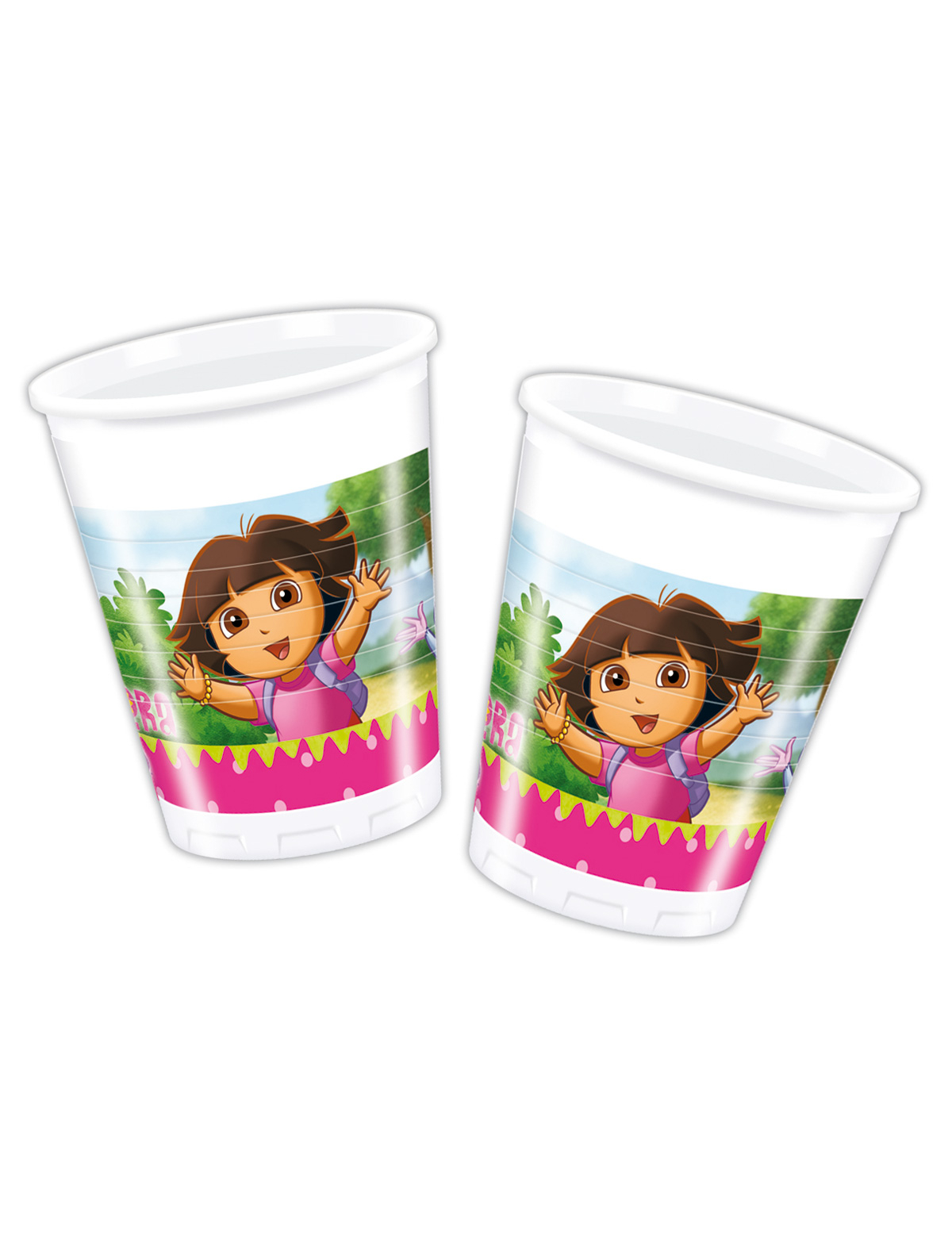 8 gobelets carton Dora