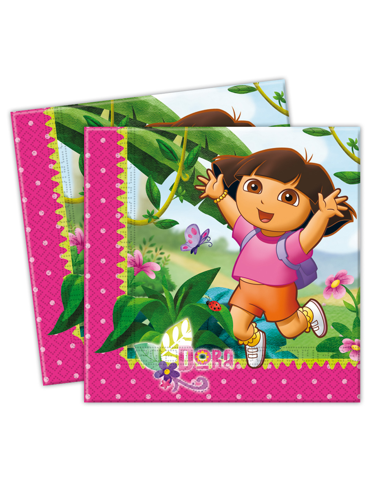 20 Serviettes en papier Dora 33 x 33 cm