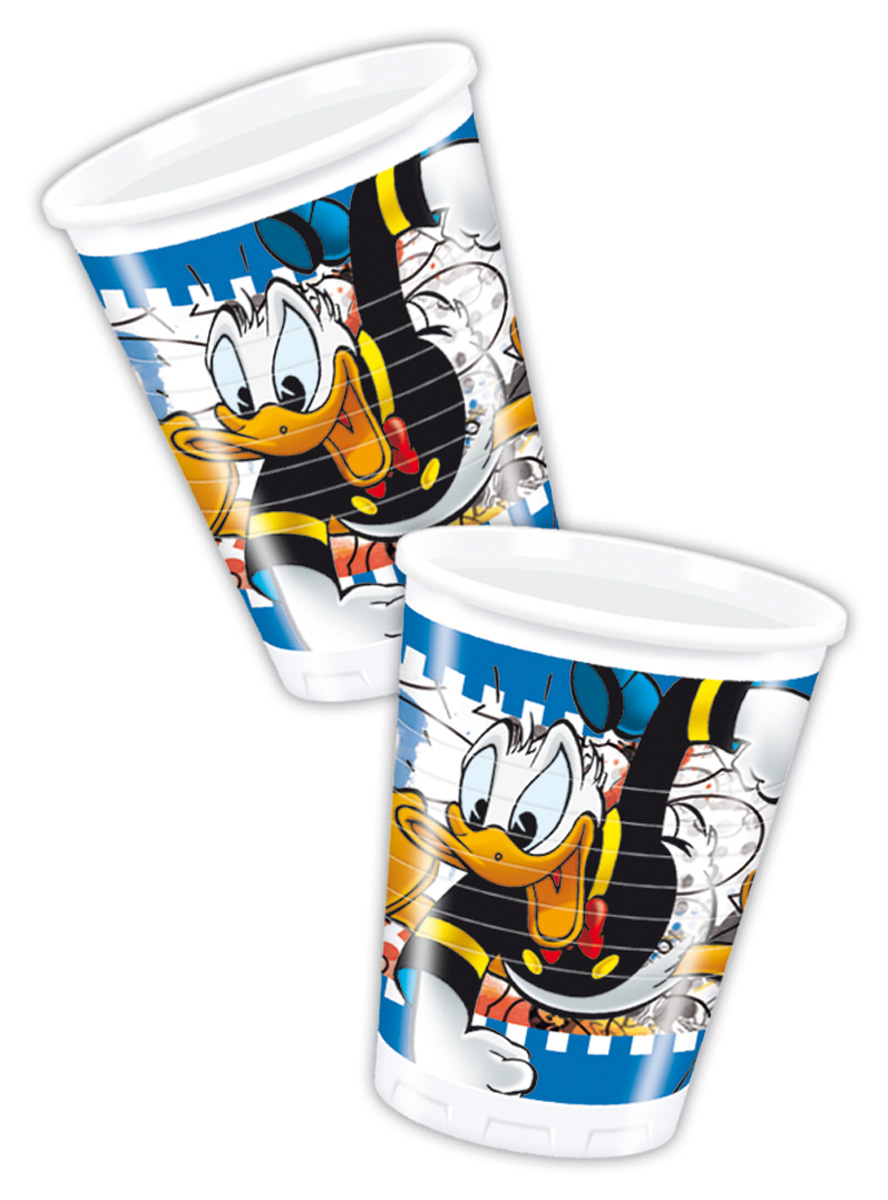 8 Gobelets carton Donald