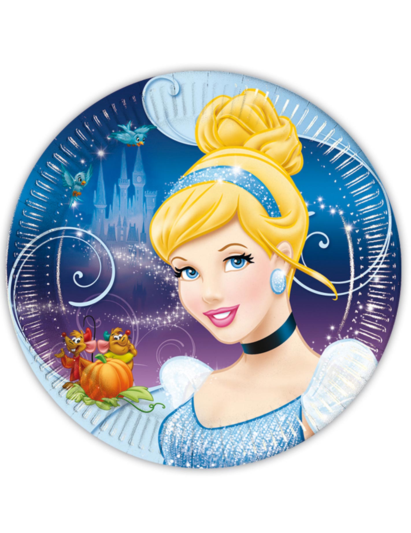 8 assiettes carton Cendrillon