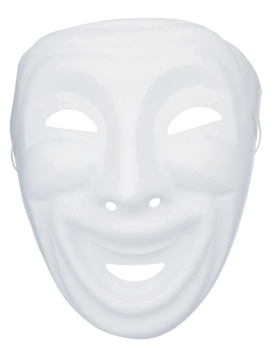 Masque Comedia dell'arte blanc à décorer
