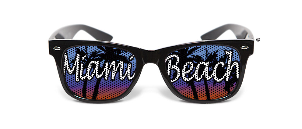 Lunettes humoristiques Miami