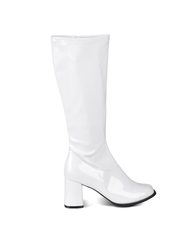 Bottes blanches vernies femme