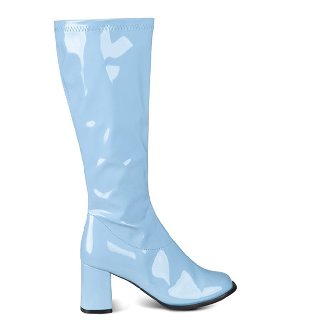 Bottes bleues vernies femme