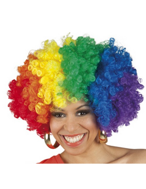 Perruque africaine femme multicolore